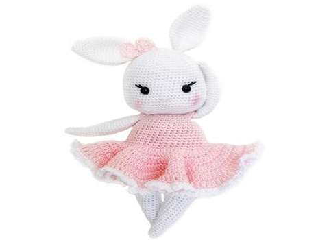 قیمت خرید عروسک بافتنی خرگوش ساده + فروش ویژه